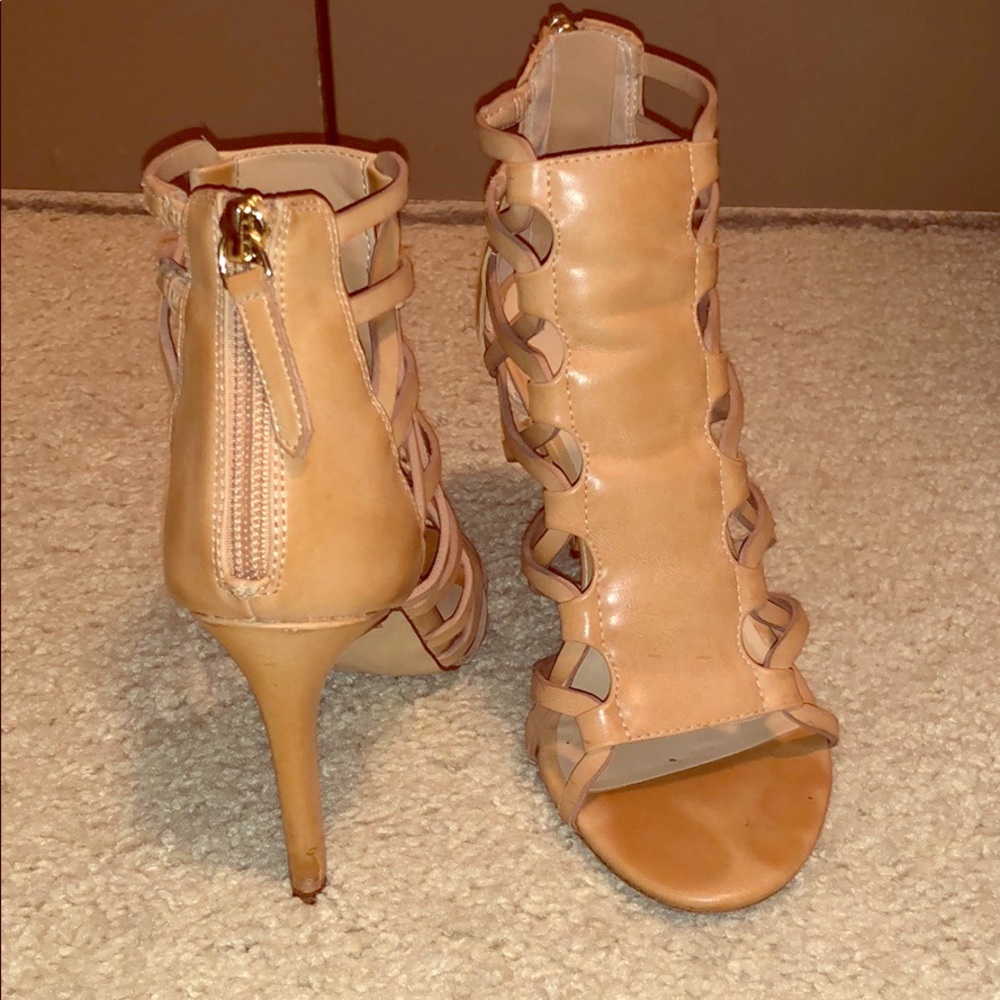 Nude Gladiator Heels Size 5 Aldo